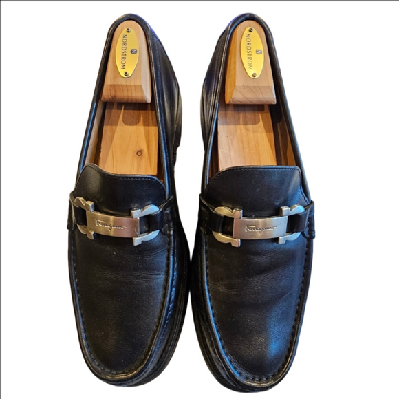 Salvatore Ferragamo Vintage Big Buckle Loafers Size